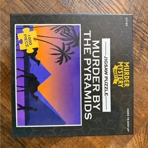 MURDER MYSTERY PARTY ‘Murder by the Pyramids’ Interactive Puzzle-1000 Pieces